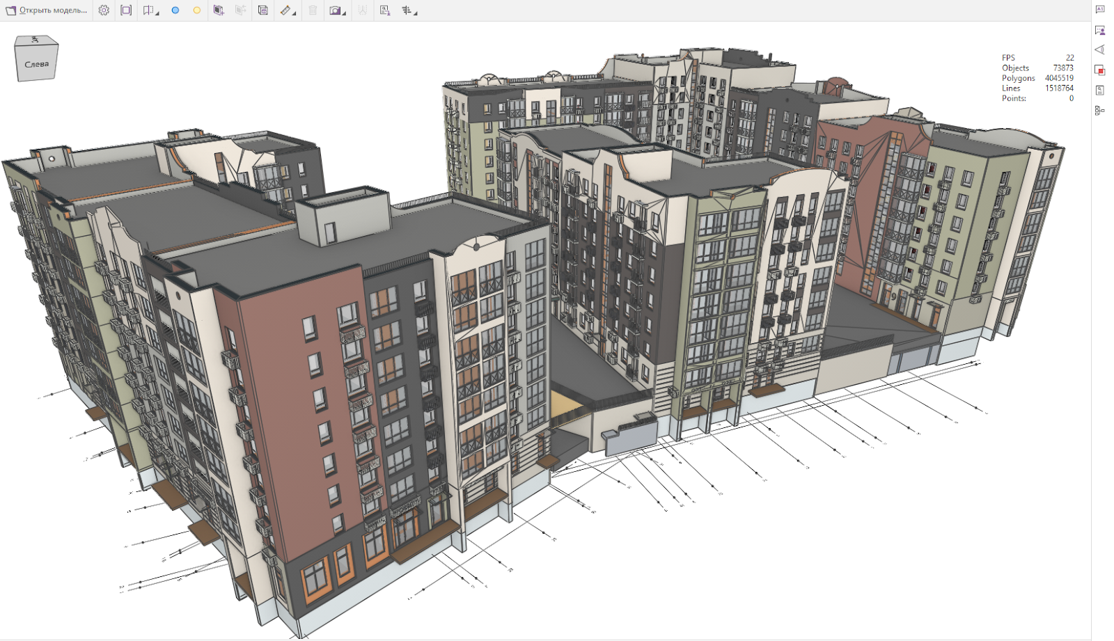 Скриншот модели из PILOT-BIM